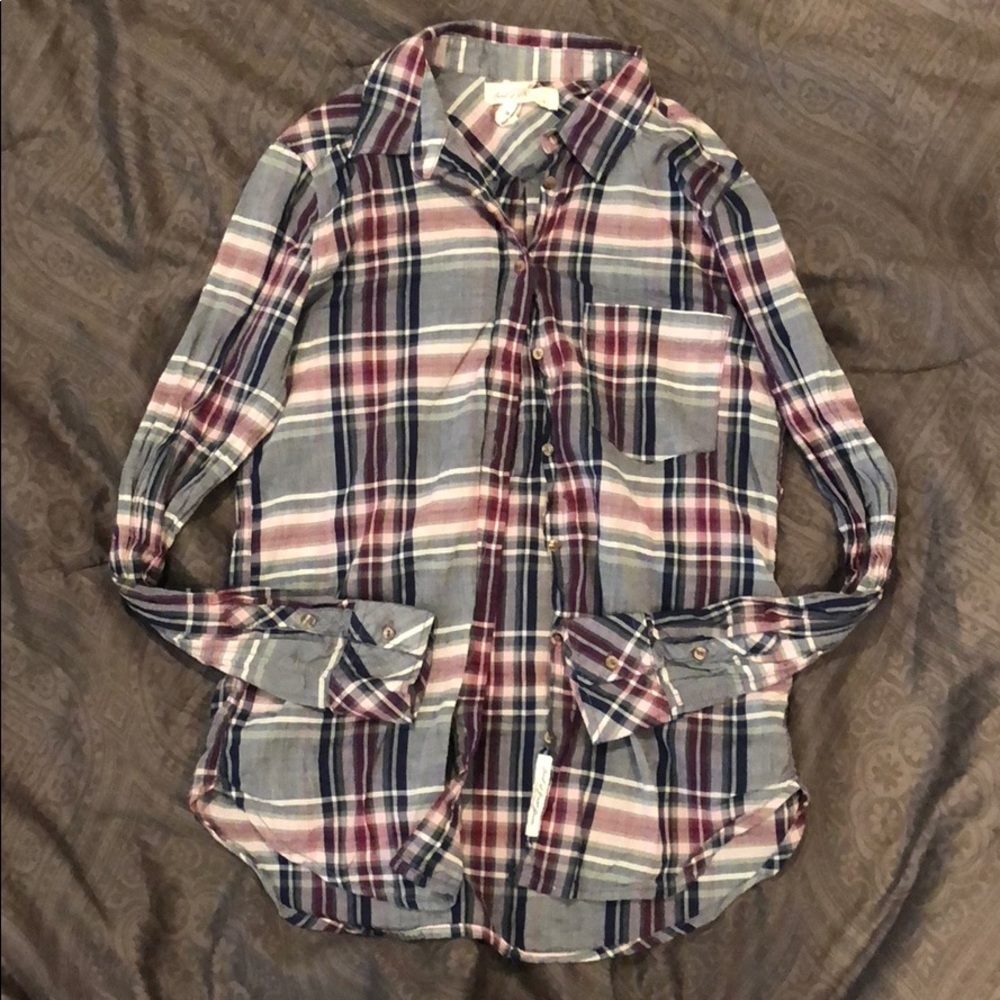 Purple/blue flannel